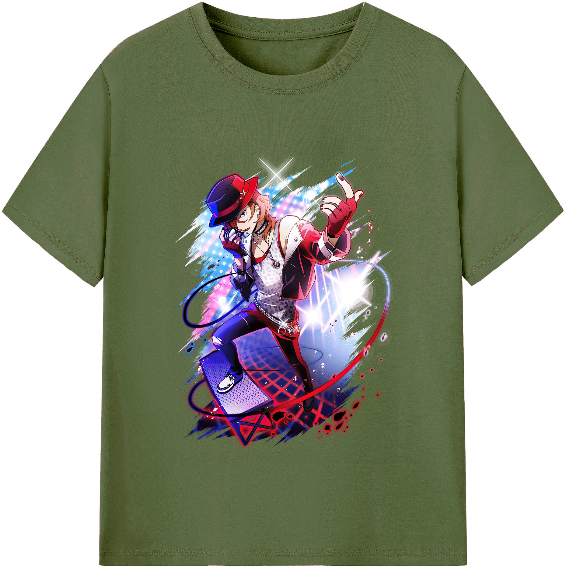 （画像用） 文豪ストレイドッグス Bungo Stray Dogs 綿100％半袖Tシャツ（フロントプリント）